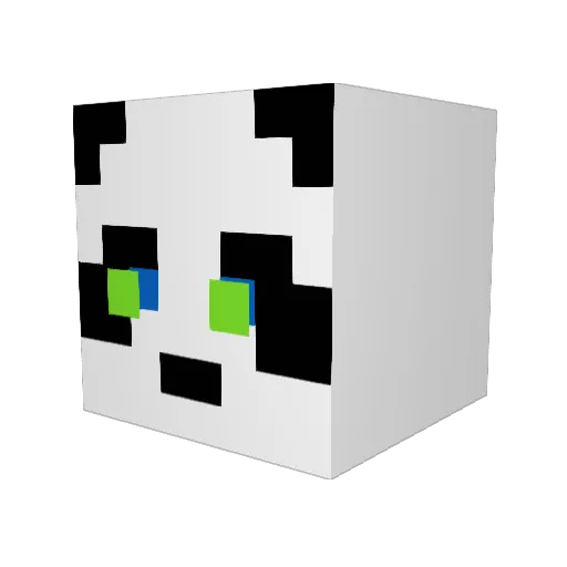 D3prive Minecraft avatar head, 3D render