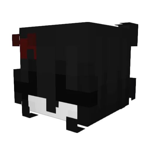 D3rL3rd Minecraft avatar head, 3D render
