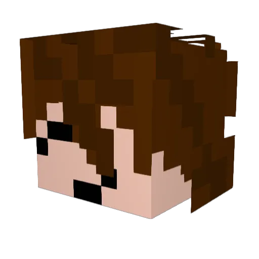 D3rLordTheThird Minecraft avatar head, 3D render