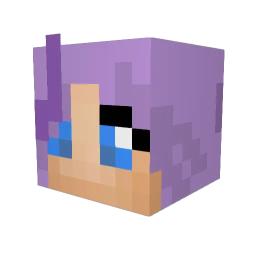 D3rrin Minecraft avatar head, 3D render