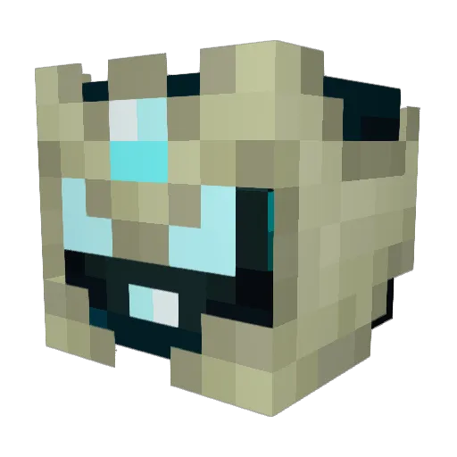 D3stroi Minecraft avatar head, 3D render