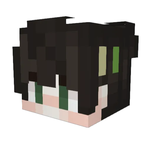 D3vexe Minecraft avatar head, 3D render
