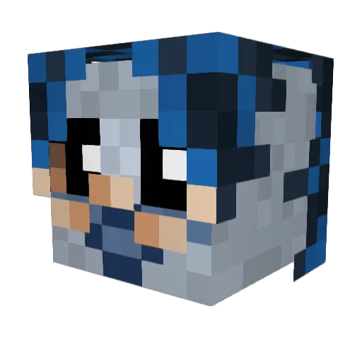 Minecraft-Avatar von D3vilChan: Kopf als 3D-Render