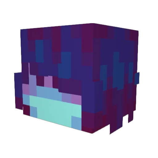 D3vitron Minecraft avatar head, 3D render