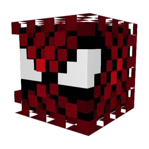 D3xter277 Minecraft avatar head, 3D render