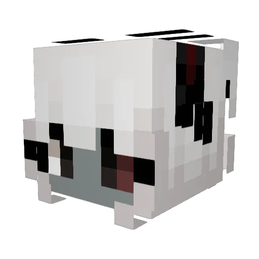 D3xxy_ Minecraft avatar head, 3D render