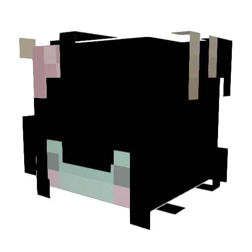 D423 Minecraft avatar head, 3D render