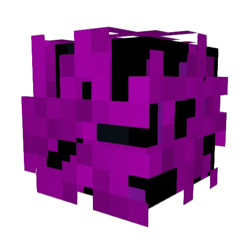 D42TH Minecraft avatar head, 3D render