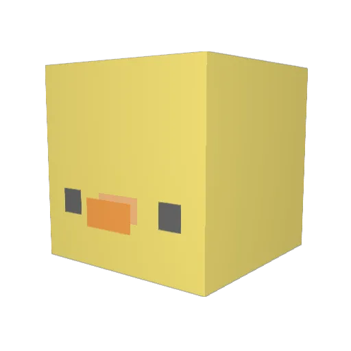 D430t Minecraft avatar head, 3D render