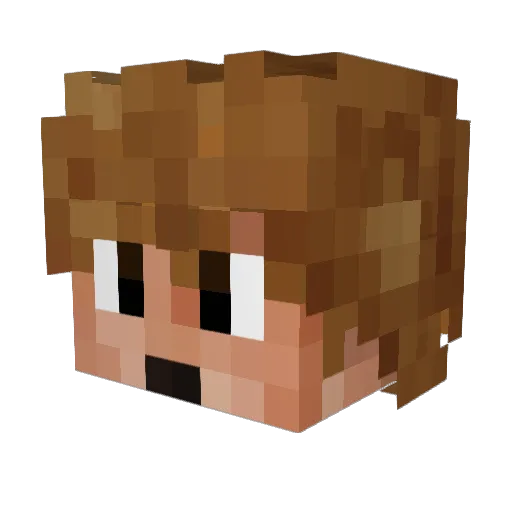 D4C99 Minecraft avatar head, 3D render