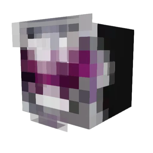D4CXXX Minecraft avatar head, 3D render