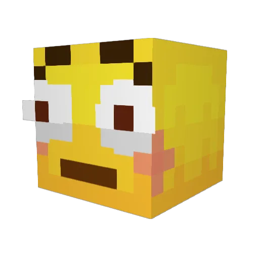 D4DARGULUNG Minecraft avatar head, 3D render