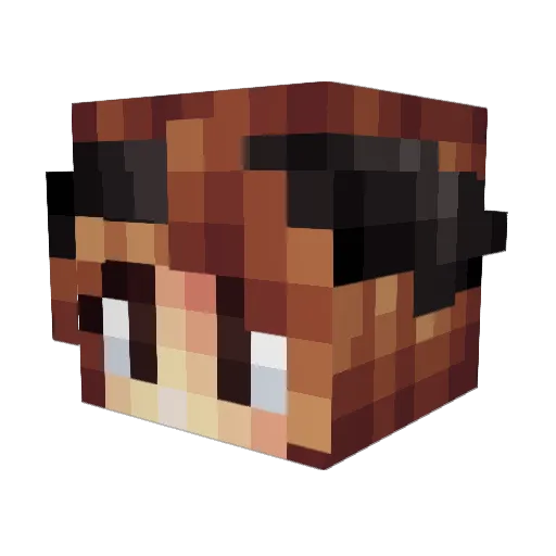 D4KITI Minecraft avatar head, 3D render