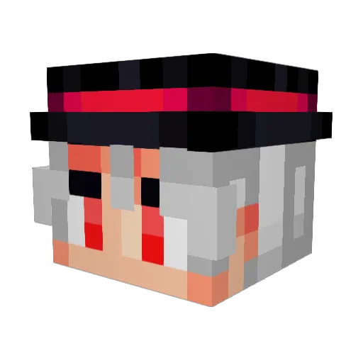 D4LVIN Minecraft avatar head, 3D render