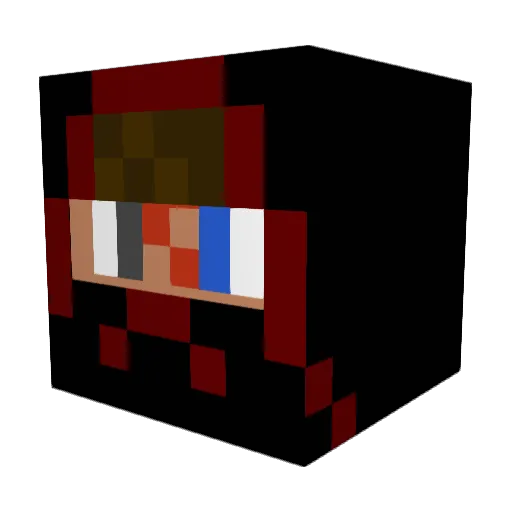 D4N1ELGTR Minecraft avatar head, 3D render