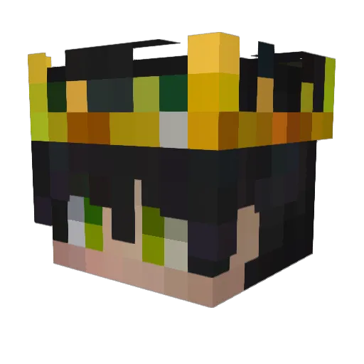 D4RKIE_XD Minecraft avatar head, 3D render