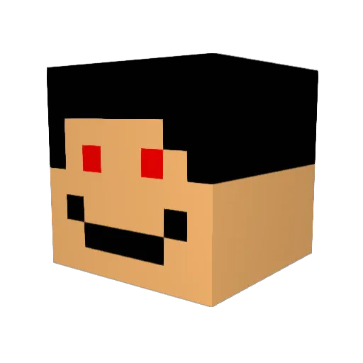 D4RKL3G3ND Minecraft avatar head, 3D render