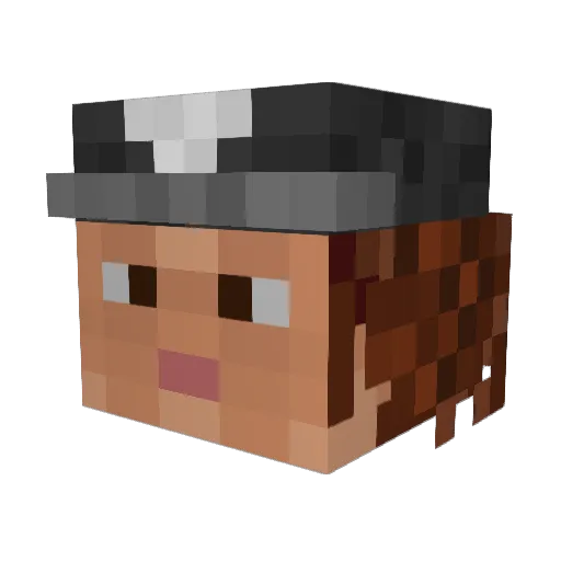 D4RKN0S Minecraft avatar head, 3D render