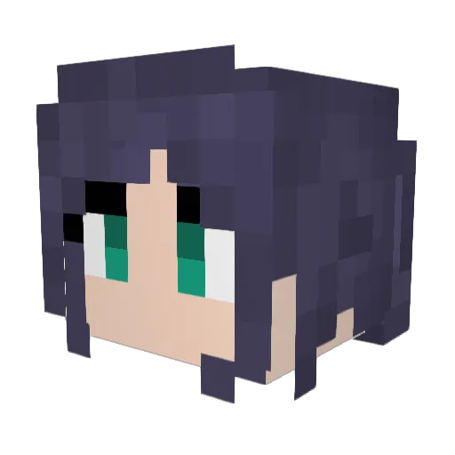 D4RREN Minecraft avatar head, 3D render