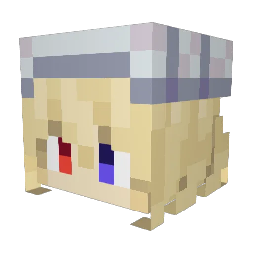 D4Sea13 Minecraft avatar head, 3D render