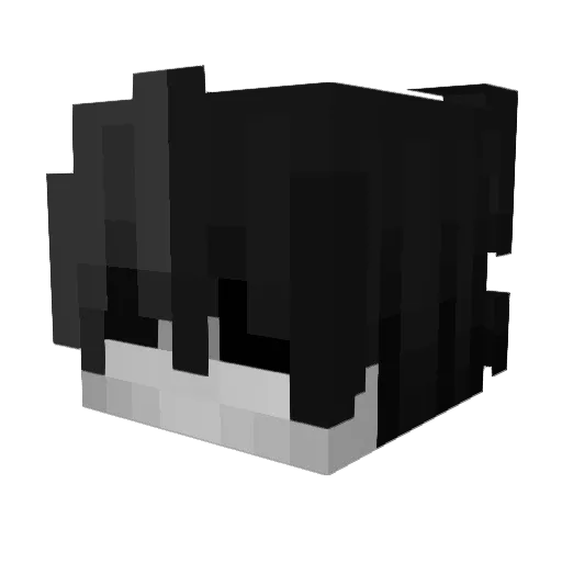 D4V12D Minecraft avatar head, 3D render