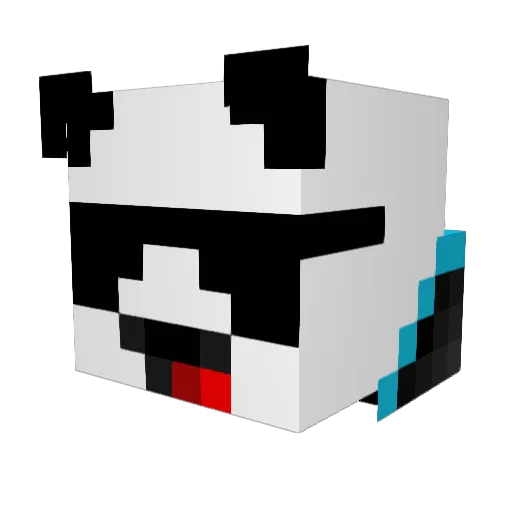 D4Y2 Minecraft avatar head, 3D render