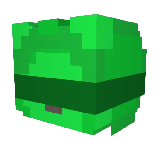 D4_rkLeaf Minecraft avatar head, 3D render