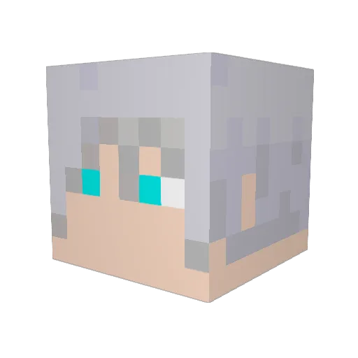 D4eddead Minecraft avatar head, 3D render