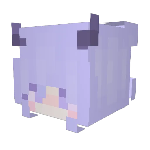 D4kota1 Minecraft avatar head, 3D render