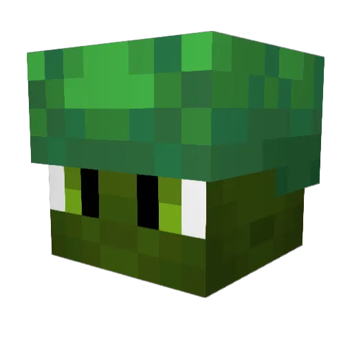 D4nI04 Minecraft avatar head, 3D render