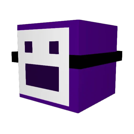 D4ndah Minecraft avatar head, 3D render