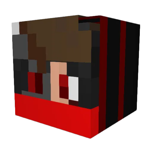 D4nec3k Minecraft avatar head, 3D render