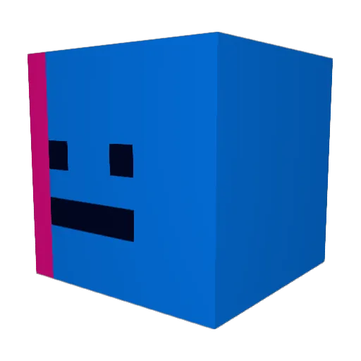 D4ngerousBeef Minecraft avatar head, 3D render