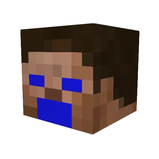 D4nniestB0y Minecraft avatar head, 3D render