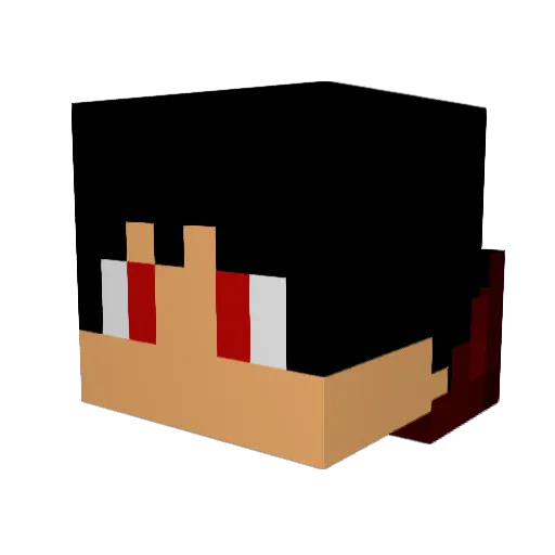D4none Minecraft avatar head, 3D render