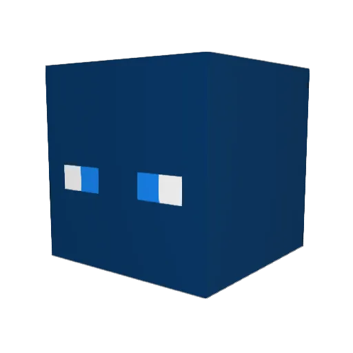 D4nuu Minecraft avatar head, 3D render