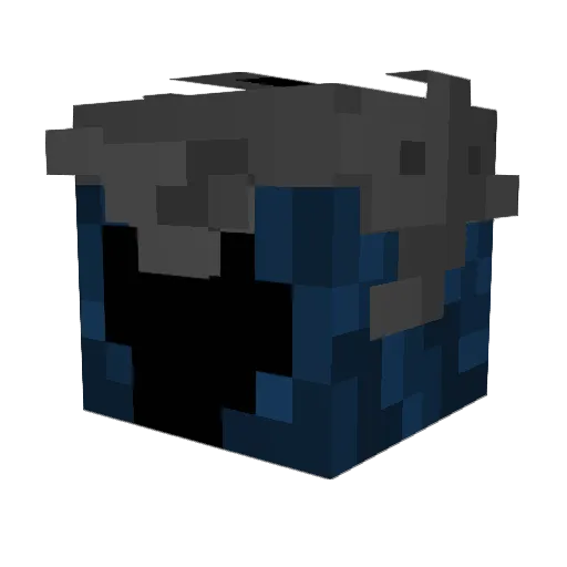 D4rK0men Minecraft avatar head, 3D render