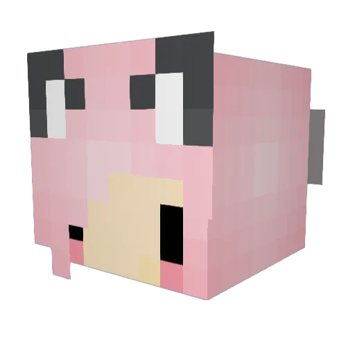D4red24k_ Minecraft avatar head, 3D render