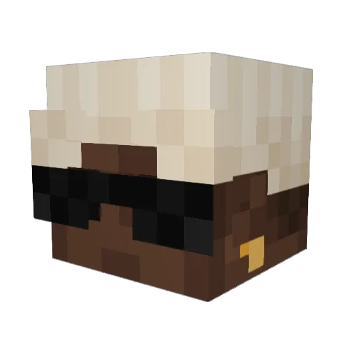 D4rk5422 Minecraft avatar head, 3D render