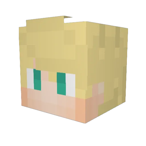D4rkJudge Minecraft avatar head, 3D render