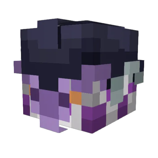 D4rkL0rd_ Minecraft avatar head, 3D render