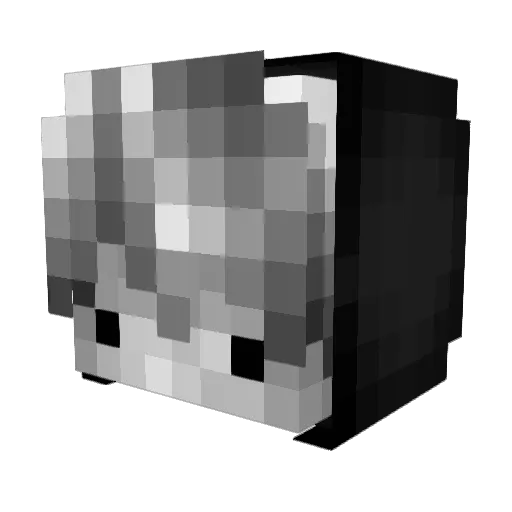 D4rkM4di Minecraft avatar head, 3D render