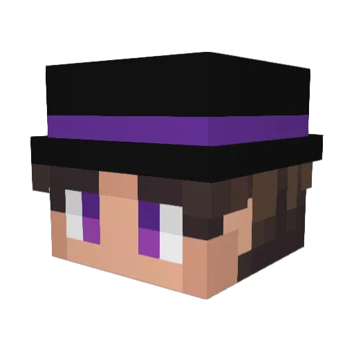 D4rk_Ange1 Minecraft avatar head, 3D render