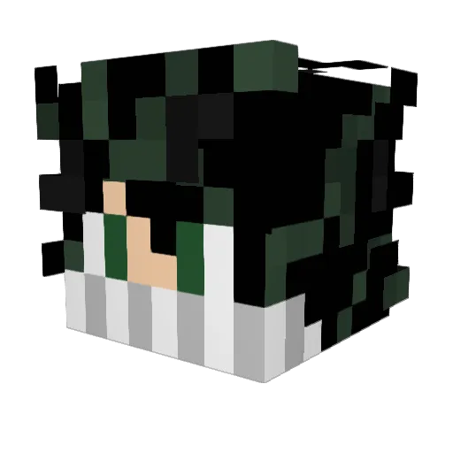 D4rm1x Minecraft avatar head, 3D render