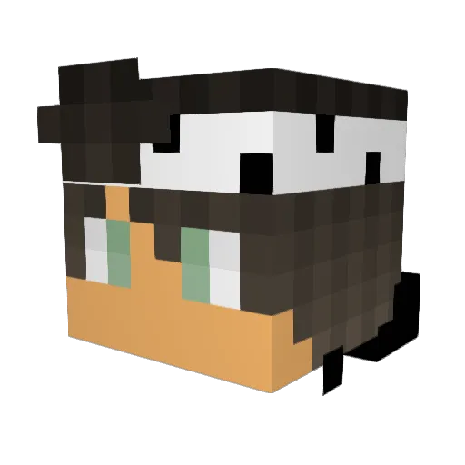 D4z26 Minecraft avatar head, 3D render