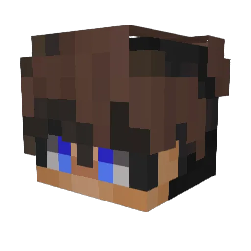 D6rou Minecraft avatar head, 3D render