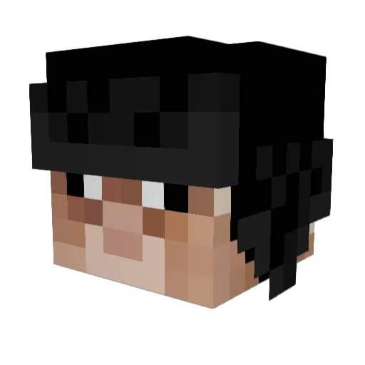 D7LOL Minecraft avatar head, 3D render