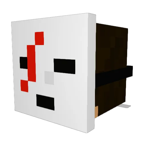 D7_JacKPoL10 Minecraft avatar head, 3D render
