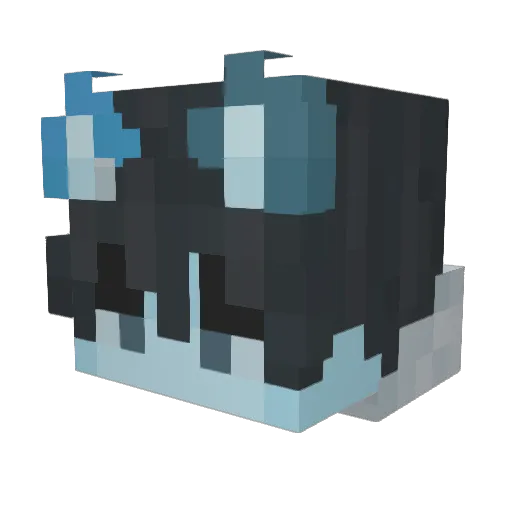 D7tidalbozo_ Minecraft avatar head, 3D render