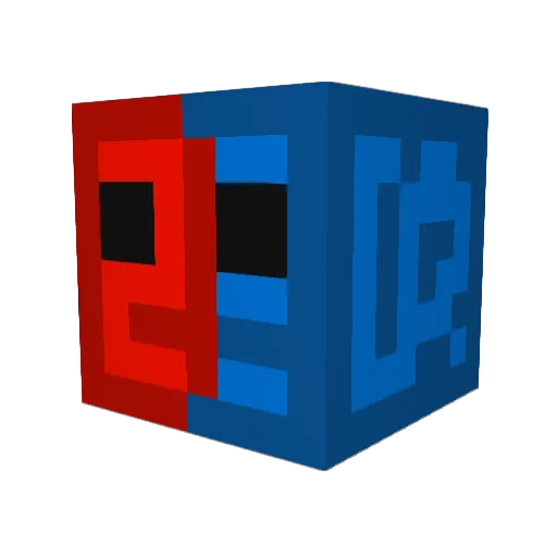 D9Ner Minecraft avatar head, 3D render